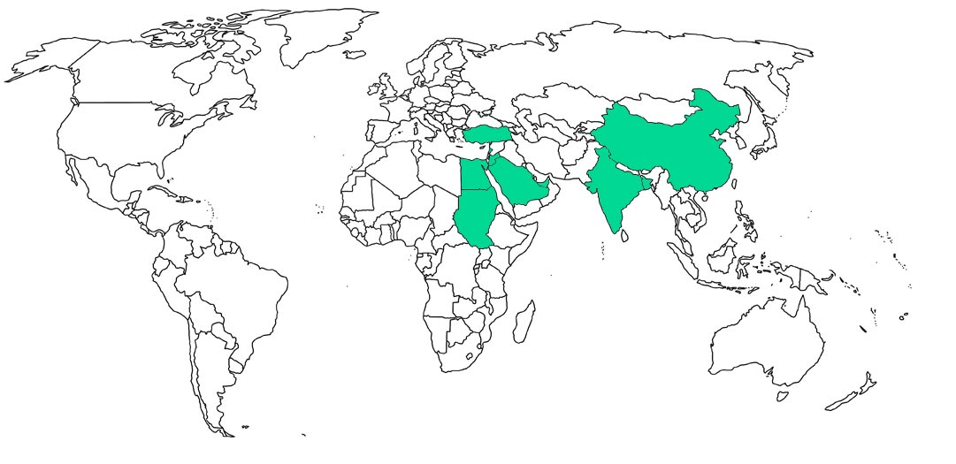 اخريطة العالم